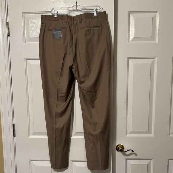 Madison Slim Fit Brown Dress Pants 36 x 32 - Picture 6 of 9